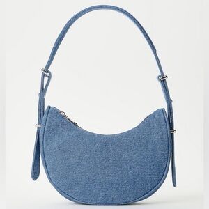 JUSTFAB THE MINIMAL SHOULDER DENIM